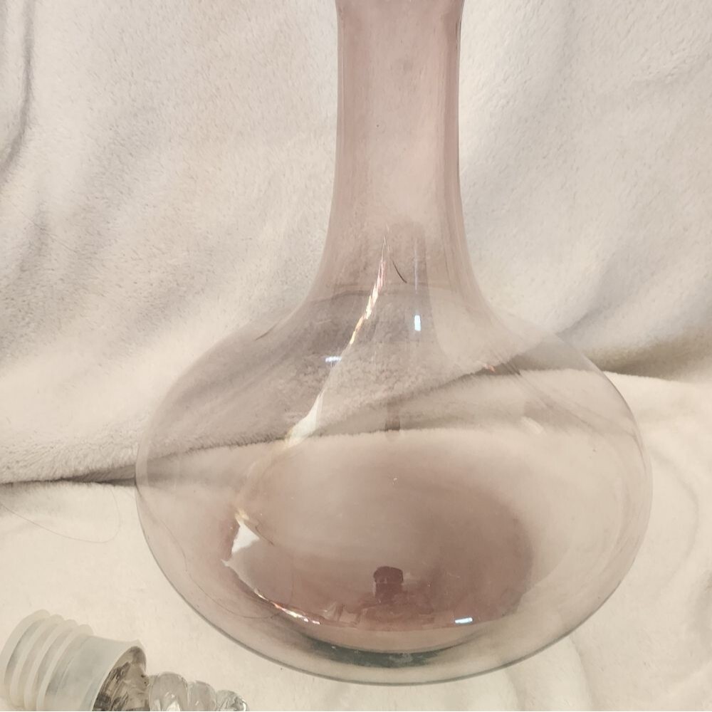 Vintage Amethyst Wine Decanter - Picture 6 of 8